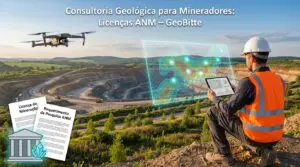 Consultoria geológica para mineradores com suporte em licenças ANM e projetos de mineração